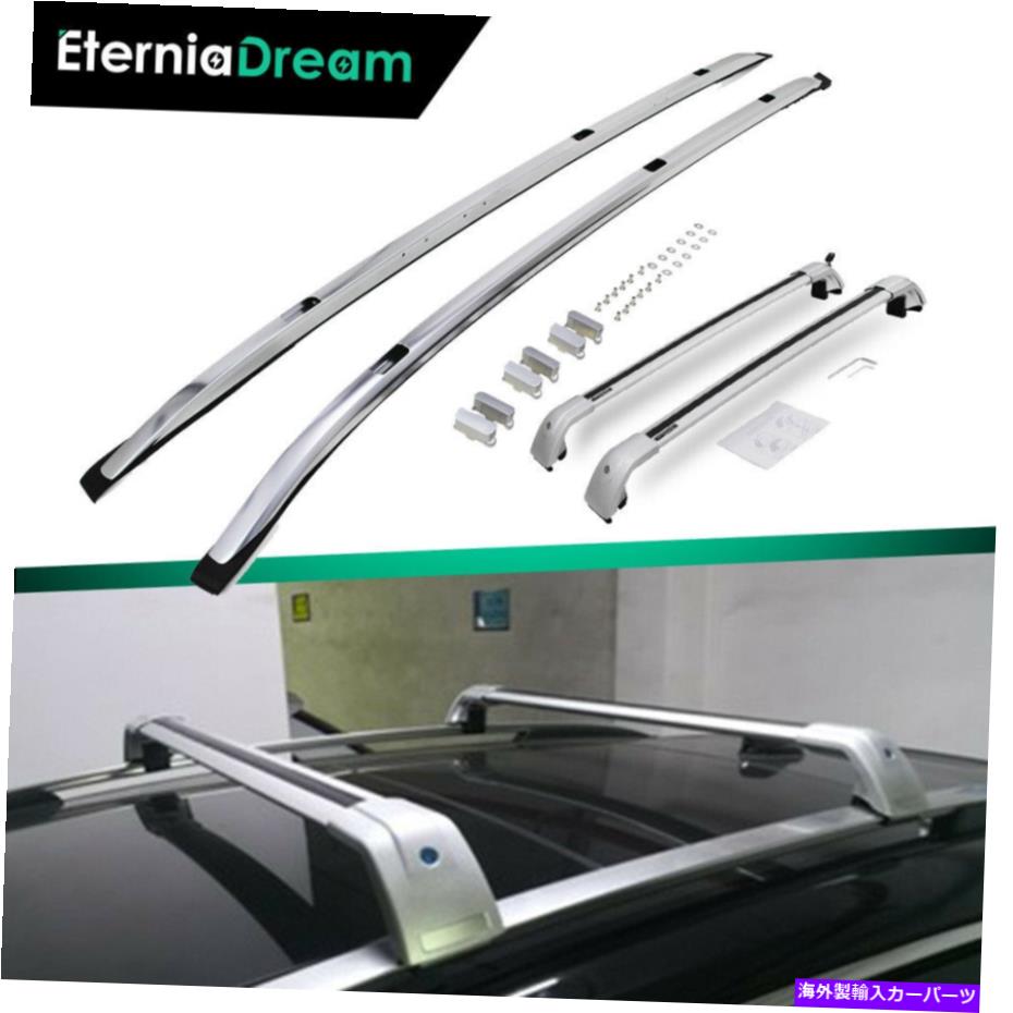 ルーフキャリア 4PCSルーフレールラックロック可能なクロスバーキットACURA 2019-2020クロスバーにフィット 4PCS Roof Rails Rack Lockable Cross Bars Kit Fit for Acura 2019-2020 Crossbars【並行輸入品】