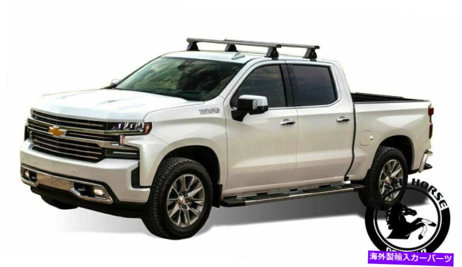 ルーフキャリア ブラックホースフィット15-22シボレーコロラドステンレスクロストラベラールーフラックバー Black Horse Fits 15-22 Chevrolet Colorado Stainless Cross Traveler Roof Rack Bar【並行輸入品】