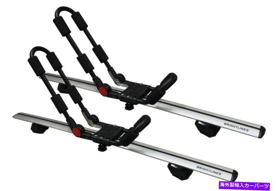 ルーフキャリア ブライトラインクロスバーカヤックコンボルーフラック2009-2022アウディQ5の交換 BRIGHTLINES Cross Bars Kayak Combo Roof Racks Replacement for 2009-2022 Audi Q5【並行輸入品】