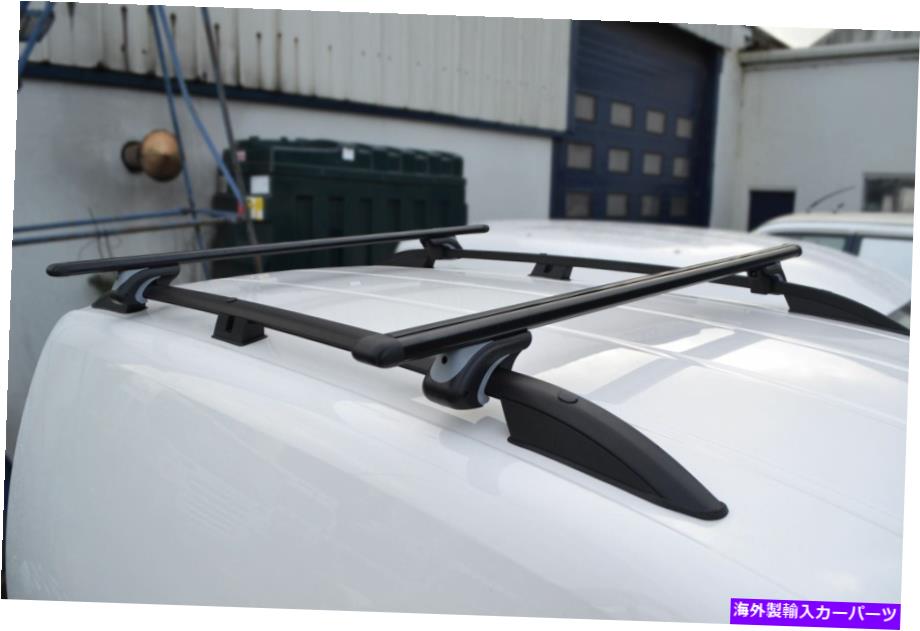 ルーフキャリア ルーフラックレールブラック +クロスバーブラックフィットフォルクスワーゲンキャディ2015-2021 SWB Roof Rack Rails BLACK + Cross Bars black To Fit Volkswagen Caddy 2015 - 2021 SWB【並行輸入品】