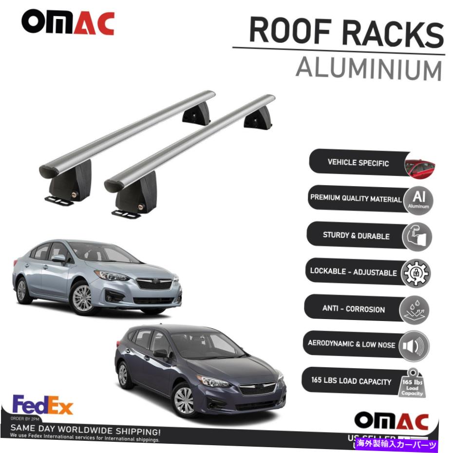 ルーフキャリア シルバー固定ポイントクロスバールーフラックキャリアレールスバルインプレッサ2017-2022 Silver Fixed Point Cross Bar Roof Rack Carrier Rail For Subaru Impreza 2017-2022【並行輸入品】 94,622円