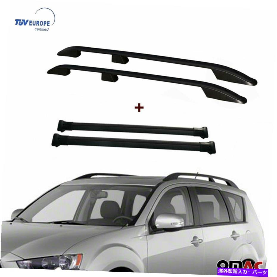 ルーフキャリア ルーフラックレールとクロスバーMitsubishi Outlander Sport 2011-2022用の4個のPCSセット Roof Rack Rails & Cross Bars Set 4 Pcs For Mitsubishi Outlander Sport 2011-2022【並行輸入品】