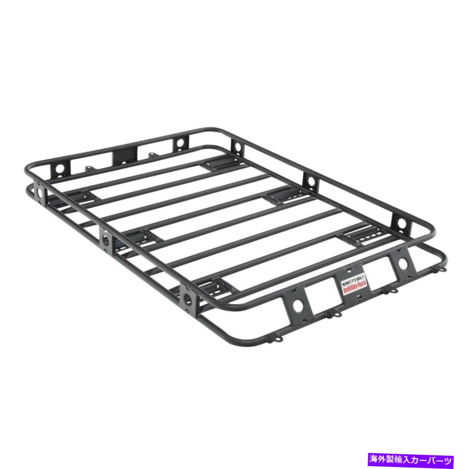 ルーフキャリア Smittybilt 35504ディフェンダールーフラック3.5 ft x 5 ft x 4 in。 1個。黒 Smittybilt 35504 Defender Roof Rack 3.5 Ft X 5 Ft X 4 In. 1 Pc. Black【並行輸入品】