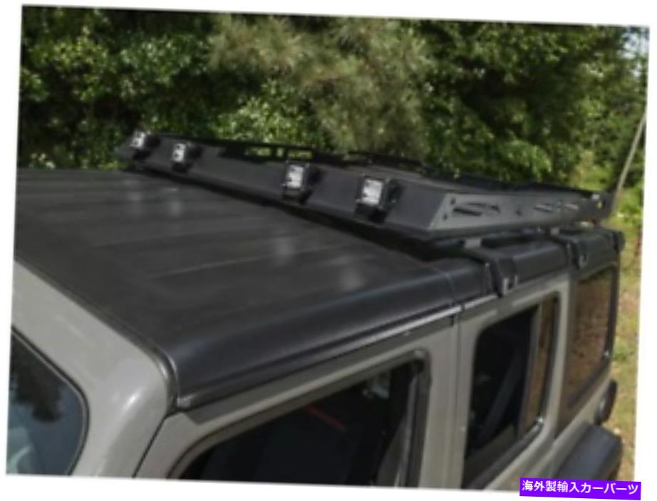 ルーフキャリア 18-21ジープラングラーJL /グラディエーター用のバスケット付きの頑丈なリッジルーフラック Rugged Ridge Roof Rack w/ Basket For 18-21 Jeep Wrangler JL / Gladiator【並行輸入品】