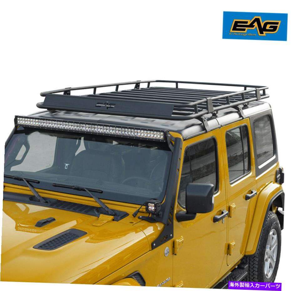 ルーフキャリア EAGフルレングスルーフラックとバケット4ドアオフロードフィット18-22ジープラングラーJL EAG Full Length Roof Rack with Baket 4 Door Offroad Fits 18-22 Jeep Wrangler JL【並行輸入品】