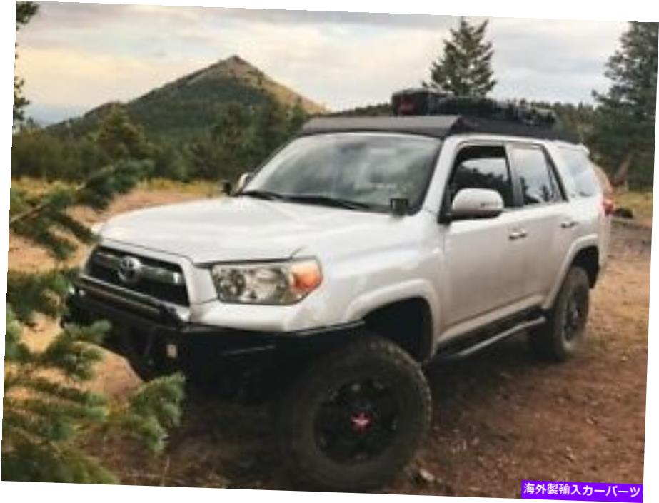 ルーフキャリア カリは10-21 4runnerのためのLEDルーフラックwライトバーカットアウト Cali Raised LED Roof Rack w Light Bar cut-out For 10-21 4Runner【並行輸入品】