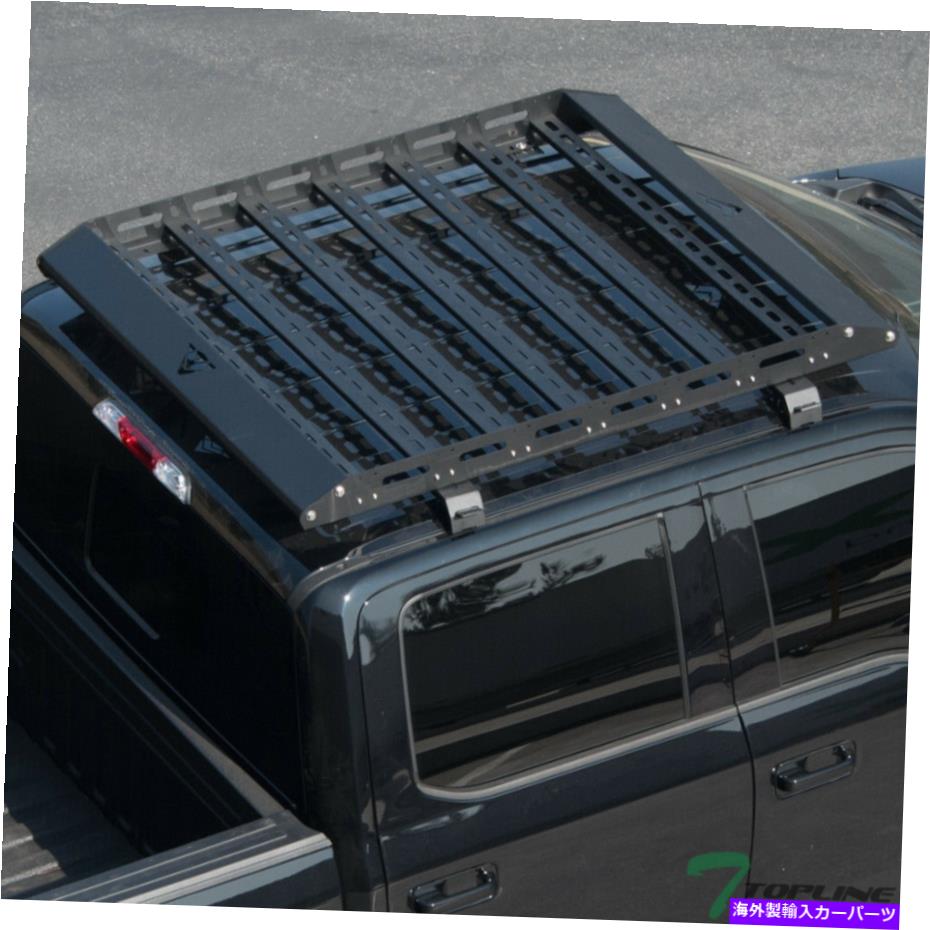 ルーフキャリア 2015-2020 F150/2017のトップライン+ F250クルーAR-Sモジュラースチールルーフバスケット-BLK Topline For 2015-2020 F150/2017+ F250 Crew AR-S Modular Steel Roof Basket - Blk【並行輸入品】