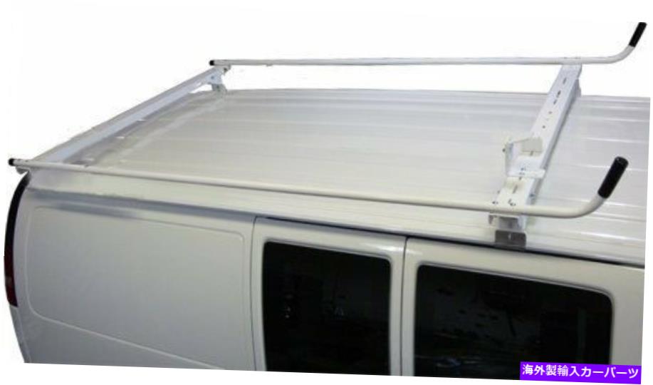 ルーフキャリア アルミニウムバンラダーラック-GMCサバナ、シボレーエクスプレス、ベースモデル1996-2021 Aluminum Van Ladder Rack - GMC Savana, Chevy Express, Base Model 1996-2021【並行輸入品】