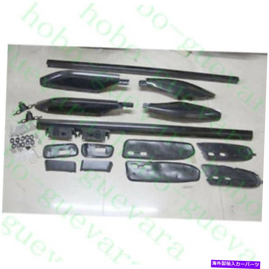 ルーフキャリア 1セットカーブラックルーフラックレールキャリアバーレクサスGX470 2003-2009用フレームトリム 1Set Car Black Roof Rack Rail Carrier Bars Frame Trim For Lexus GX470 2003-2009【並行輸入品】