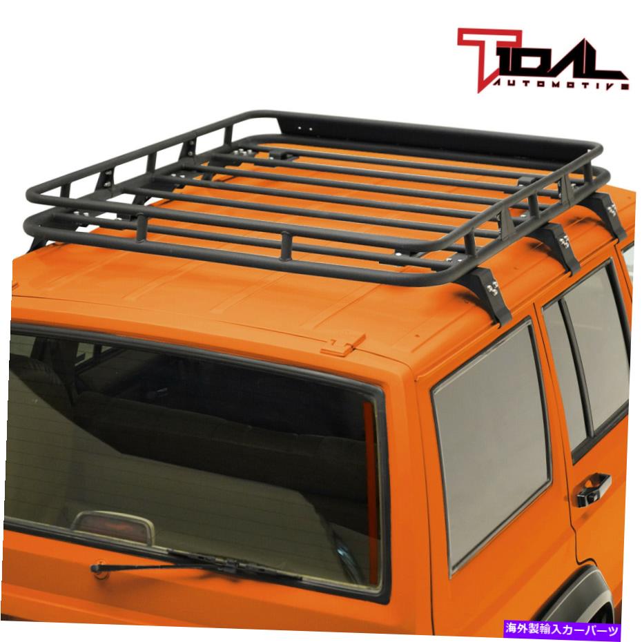 ルーフキャリア Tidal Fit 84-01ジープチェロキーXJカーゴルーフラック屋上屋上 Tidal Fit 84-01 Jeep Cherokee XJ Cargo Roof Rack Rooftop W/Wind Fairing【並行輸入品】