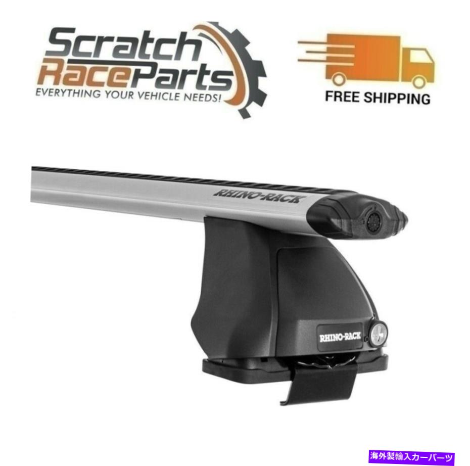 ルーフキャリア JA2639 Rhino Rack Vortex 2500ルーフラックシステムシルバー05-15トヨタタコマ JA2639 Rhino Rack Vortex 2500 Roof Rack System Silver For 05-15 Toyota Tacoma【並行輸入品】