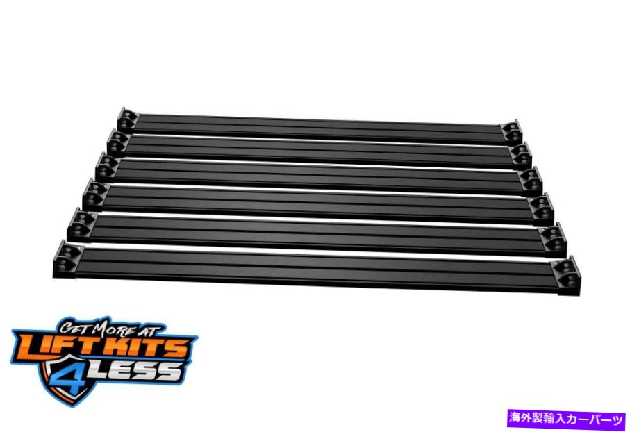 ルーフキャリア Teraflex 4722060ブラックネボルーフラック貨物スラットキット2007-2018 Jeep 4-DR JK TeraFlex 4722060 Black Nebo Roof Rack Cargo Slat Kit for 2007-2018 Jeep 4-Dr JK【並行輸入品】｜Us Custom Parts Shop USDM