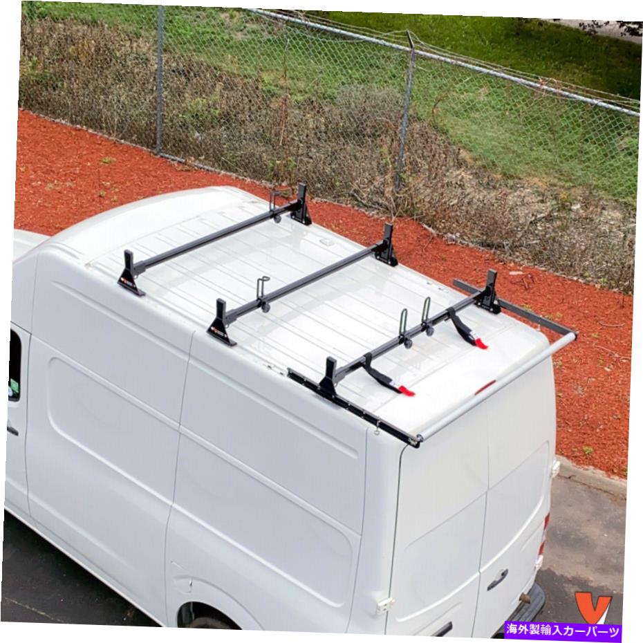 ルーフキャリア H1 3バーアルミニウムラダールーフラックw/ローラーフィット：日産NVハイルーフ2012-on H1 3 Bar Aluminum Ladder Roof Rack w/Roller Fits: Nissan NV High Roof 2012-On【並行輸入品】｜Us Custom Parts Shop USDM