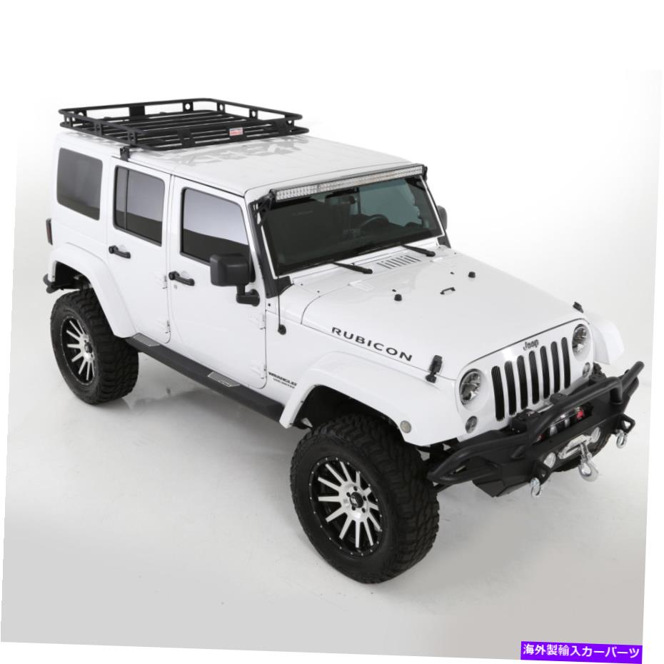 ルーフキャリア Smittybilt Defenderルーフラックスチール4.5 x 4.5 x 4インチ片片溶接45454 Smittybilt Defender Roof Rack Steel 4.5 X 4.5 X 4In Sides One Piece Welded 45454【並行輸入品】