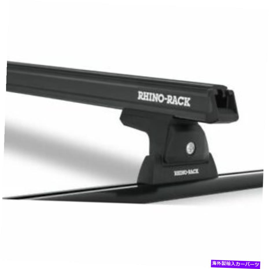 ルーフキャリア RhinoラックJA8131ヘビーデューティRLT600トラックマウントブラック2バールーフラック新しい Rhino Rack JA8131 Heavy Duty RLT600 Trackmount Black 2 Bar Roof Rack NEW【並行輸入品】