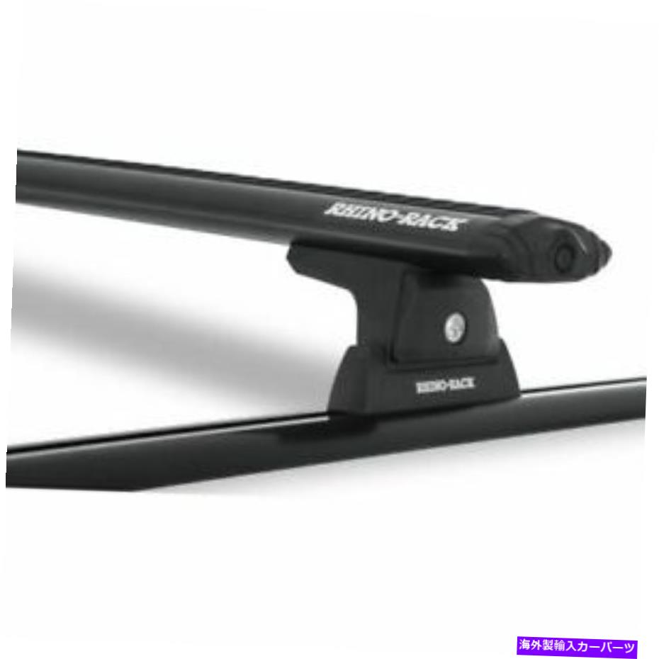 ルーフキャリア RhinoラックJA8121 VORTEX RLT600トラックマウントブラック2バールーフラック Rhino Rack JA8121 Vortex RLT600 Trackmount Black 2 Bar Roof Rack For Tundra NEW【並行輸入品】
