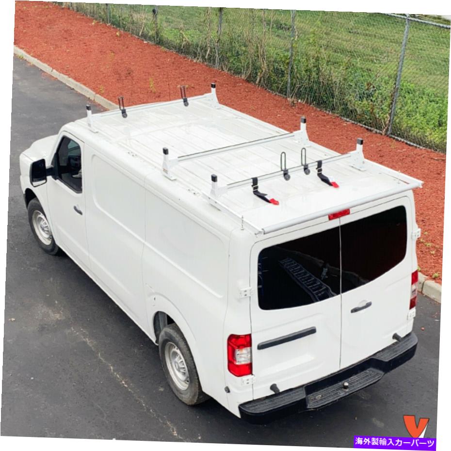 ルーフキャリア H1 3バーアルミニウムラダールーフラックw/ローラーフィット：日産NV低屋根2012-on H1 3 Bar Aluminum Ladder Roof Rack w/Roller Fits: Nissan NV Low Roof 2012-On【並行輸入品】｜Us Custom Parts Shop USDM