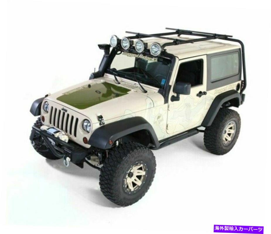 ルーフキャリア 頑丈なリッジルーフラックフィット07-18ジープ2ドアジープラングラー Rugged Ridge Roof Rack Fits 07-18 Jeep 2-Door Jeep Wrangler【並行輸入品】