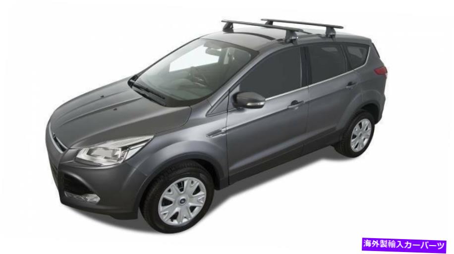 ルーフキャリア Rhino Rack 2013-2019 Ford Escape 2500マルチフィットエアロルーフラックシステムブラック Rhino Rack 2013-2019 Fits Ford Escape 2500 Multi Fit Aero Roof Rack System Black【並行輸入品】