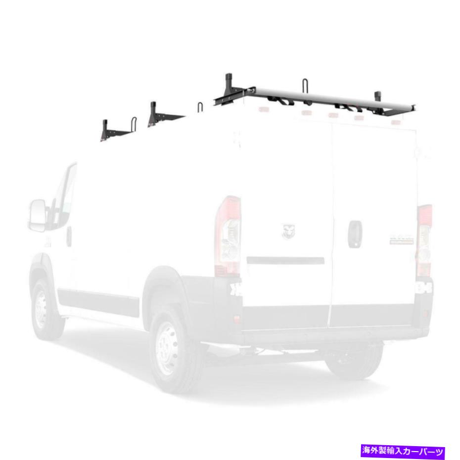 ルーフキャリア Vantech 3バーブラックアルミニウムはしごルーフラックシステムw/ローラー Vantech 3 Bar Black ALUMINUM Ladder Roof Rack System w/ROLLER【並行輸入品】