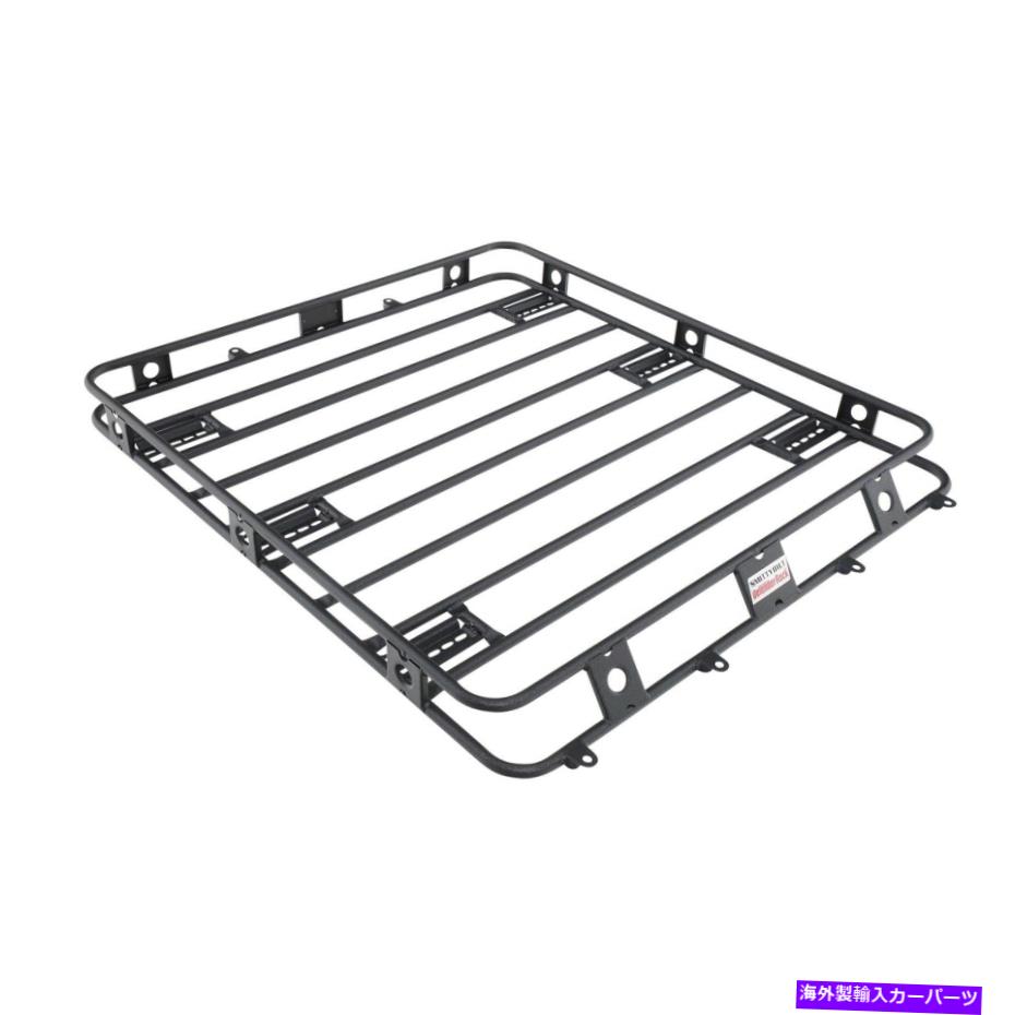 ルーフキャリア Smittybilt 45504ディフェンダールーフラック4.5 ft x 5 ft x 4 in。 1個。黒 Smittybilt 45504 Defender Roof Rack 4.5 Ft X 5 Ft X 4 In. 1 Pc. Black【並行輸入品】