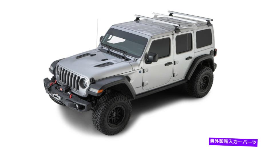 ルーフキャリア Rhino-rack JB0886ヘビーデューティRLT600 2バーバックボーンルーフラック18-19ラングラー用 Rhino-Rack Jb0886 Heavy Duty Rlt600 2 Bar Backbone Roof Rack For 18-19 Wrangler【並行輸入品】