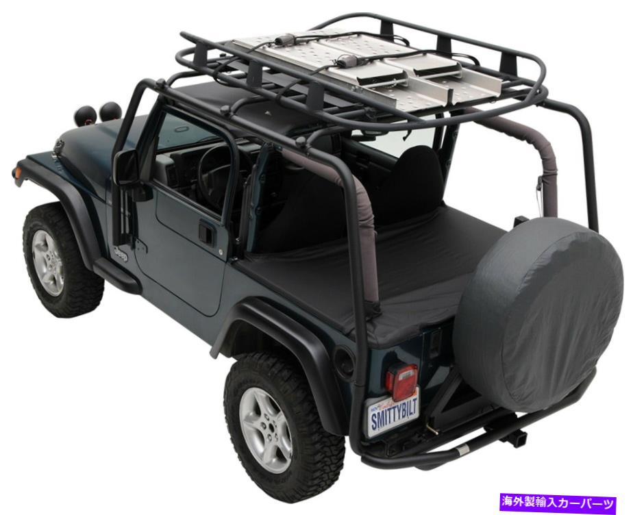 ルーフキャリア New Smittybilt 76716 SRCブラックテクスチャールーフラック07-18ジープラングラー2ドア New Smittybilt 76716 Src Black Textured Roof Rack 07-18 Jeep Wrangler 2 Door【並行輸入品】