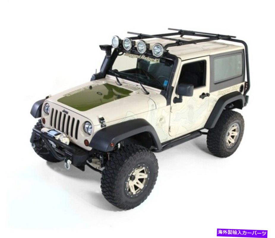 ルーフキャリア 頑丈なリッジルーフラック07-18ジープ2ドアジープラングラー Rugged Ridge Roof Rack 07-18 Jeep 2-Door Jeep Wrangler【並行輸入品】