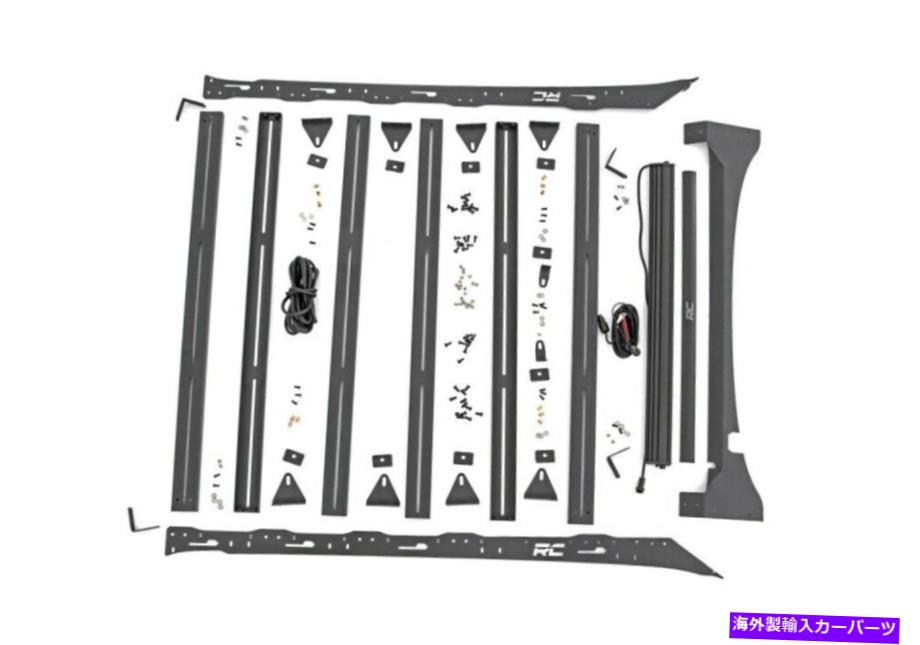 ルーフキャリア ラフカントリーモジュラールーフラックシステム、LED、15-18フォードF-150; 51021 Rough Country Modular Roof Rack System w/ LEDs, 15-18 Ford F-150; 51021【並行輸入品】