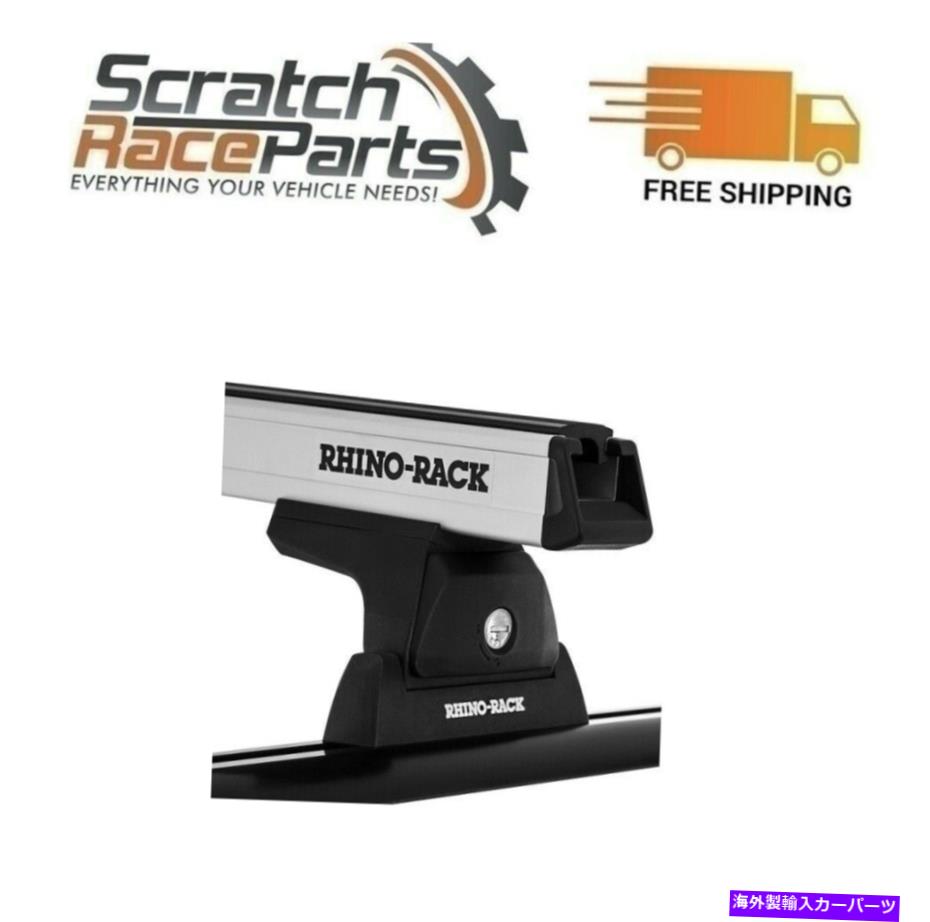 ルーフキャリア RhinoラックRLT600トラックマウントシルバー1ツンドラ4DR 07-20 JA8126用バールーフラック Rhino Rack RLT600 Trackmount Silver 1 Bar Roof Rack For Tundra 4dr 07-20 JA8126【並行輸入品】
