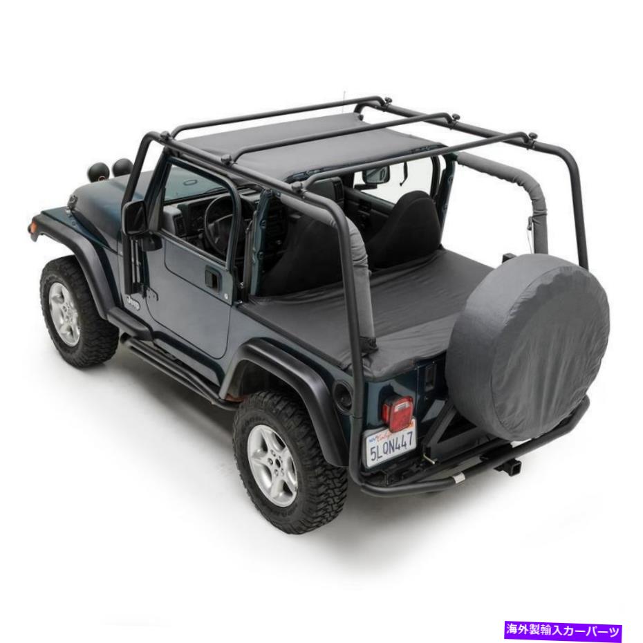 ルーフキャリア SMITTYBILT 76713 SRCルーフラック-300ポンドの定格 - ブラックテクスチャ Smittybilt 76713 SRC Roof Rack - 300 Lb Rating - Black Textured【並行輸入品】|Us Custom Parts Shop USDM