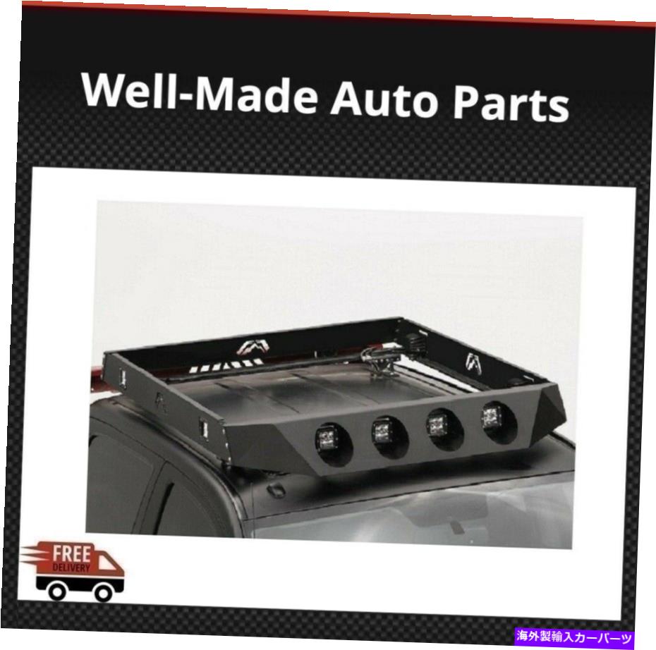 ルーフキャリア ファブフォーズユニバーサルパウダーコーティング4ルーフラックライトフェイスプレート-RR14-1 Fab Fours Universal Powder Coated 4 Roof Rack Light Face Plate - RR14-1【並行輸入品】