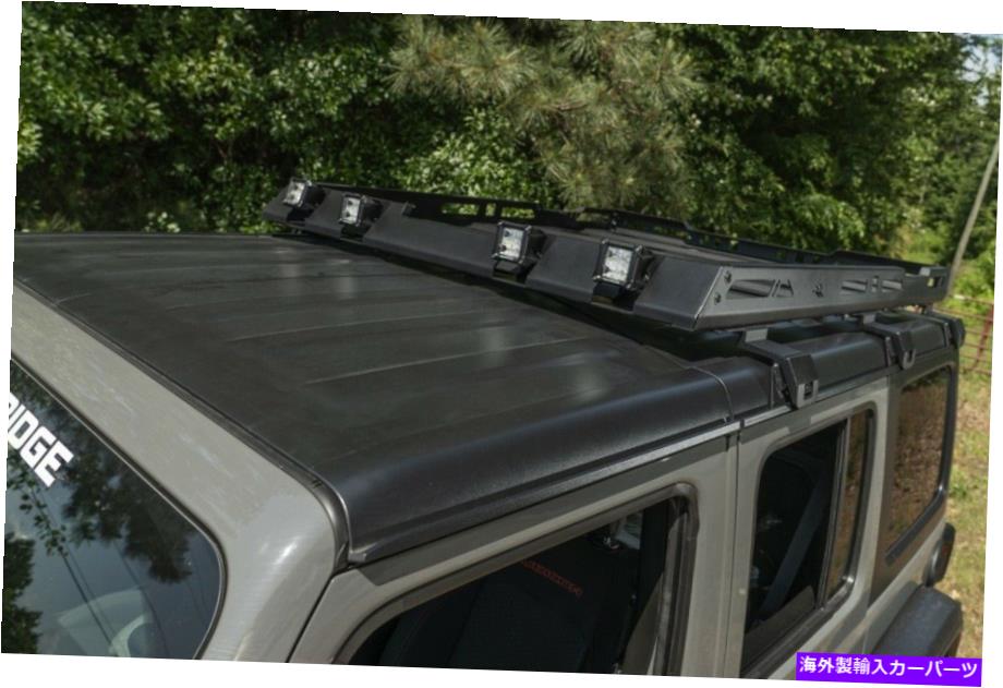 ルーフキャリア バスケット付きの頑丈なリッジルーフラック18-20フィットジープラングラーJL 4DRハードトップ-11 Rugged Ridge Roof Rack with Basket 18-20 fits Jeep Wrangler JL 4Dr Hardtops - 11【並行輸入品】