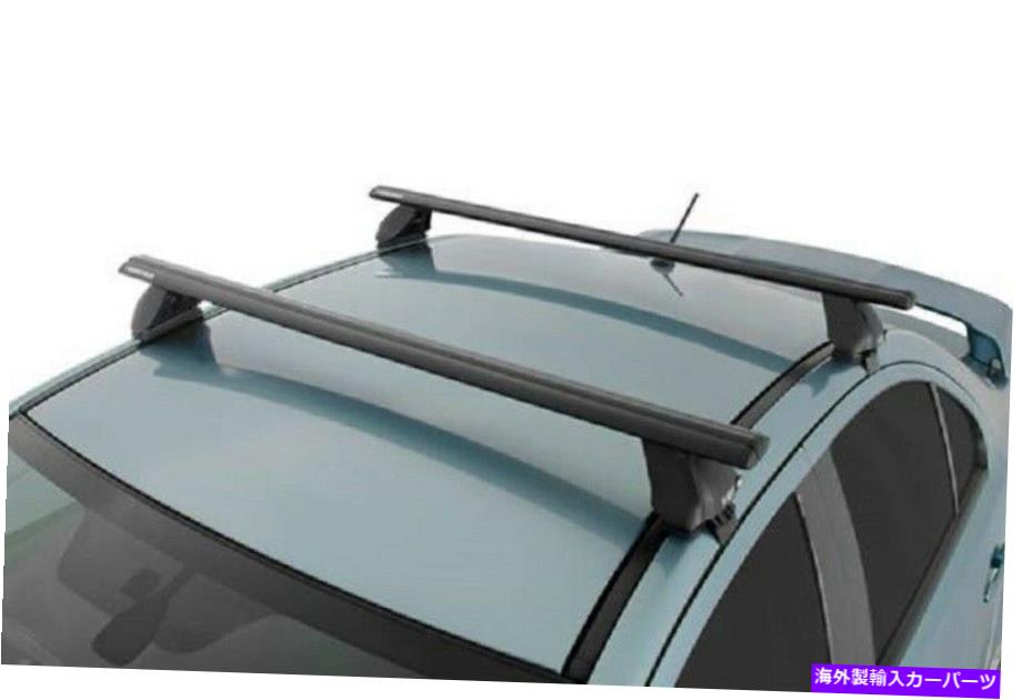 ルーフキャリア Rhino Rack 2001-2006フィットMitsubishi Montero 2500マルチフィットエアロルーフラックブラック Rhino Rack 2001-2006 Fits Mitsubishi Montero 2500 Multi Fit Aero Roof Rack Black【並行輸入品】