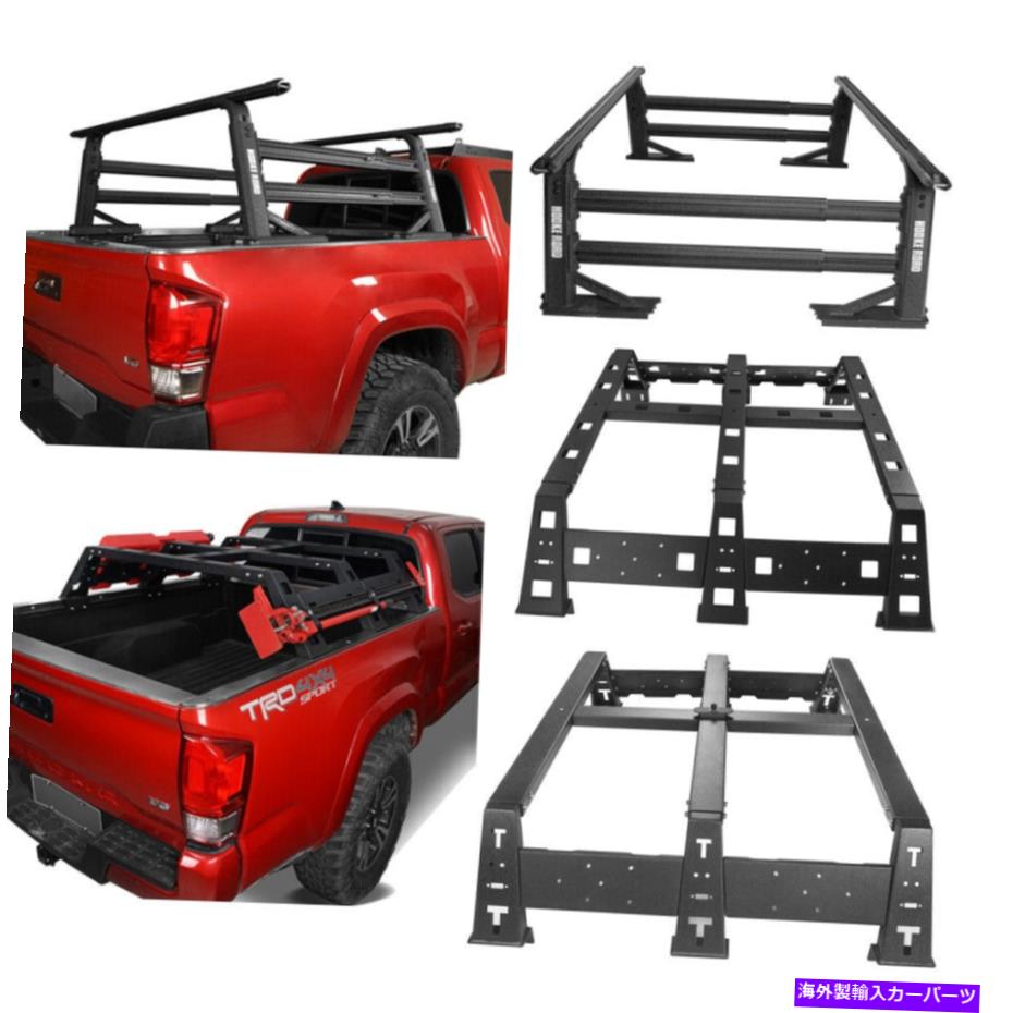 ルーフキャリア トヨタと日産トラック用に拡張可能な調整可能な高さトラックベッド貨物ラック Adjustable Height Truck Bed Cargo Rack Extendable For Toyota And Nissan Trucks【並行輸入品】