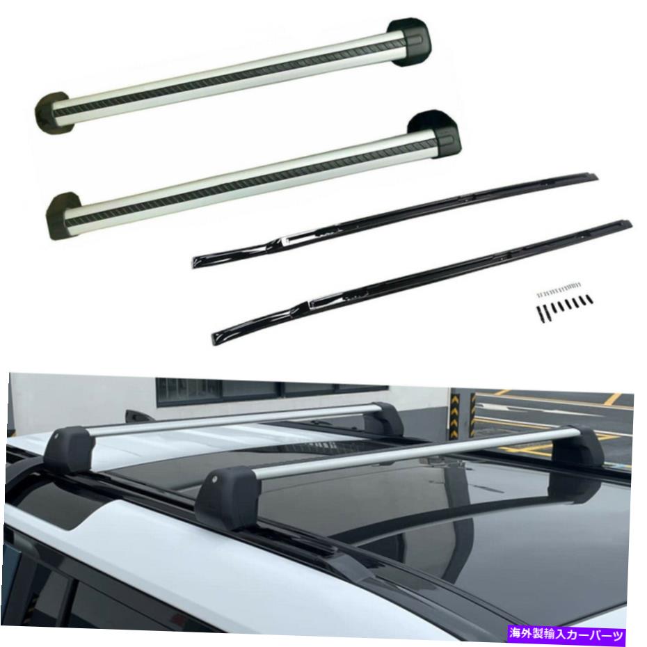 ルーフキャリア 4PCS Xルーフラックサイドレール + 2020-2022ランドローバーディフェンダー110のクロスバー 4Pcs x Roof Rack Side Rail + Cross Bar for 2020-2022 Land Rover Defender 110【並行輸入品】