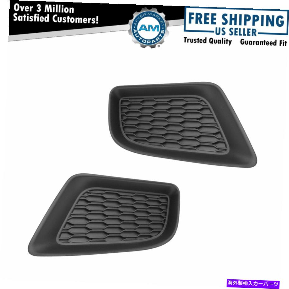 フォグライト OEMフォグライトホールプラグインサートペアLH＆RHサイドフロントバンパー用ダッジ充電器 OEM Fog Light Hole Plug Insert Pair LH & RH Sides Front Bumper For Dodge Charger【並行輸入品】