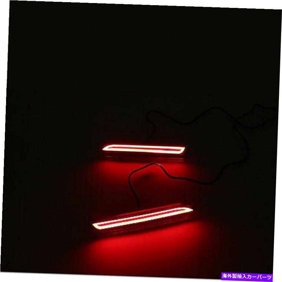 フォグライト 2PCSレッドLEDリアバンパーフォグライトランプトヨタカムリ/マークX/アルファード/アバロン 2pcs Red LED Rear Bumper Fog Lights Lamps For Toyota Camry/MARK X/ALPHARD/AVALON【並行輸入品】