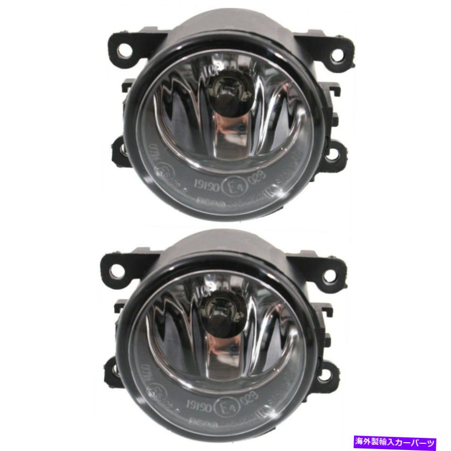 フォグライト 2007-12日の2つのクリアレンズフォグライトのセットSentra LH＆RH Capa w/ Bulbs Set of 2 Clear Lens Fog Light For 2007-12 Nissan Sentra LH & RH CAPA w/ Bulbs【並行輸入品】
