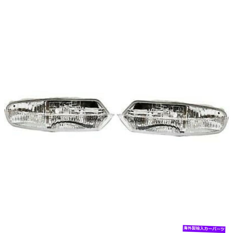フォグライト 2004-06レクサスLS430 LH＆RHプラスチックレンズの2つのクリアレンズフォグライトのセット Set of 2 Clear Lens Fog Light For 2004-06 Lexus LS430 LH & RH Plastic Lens【並行輸入品】