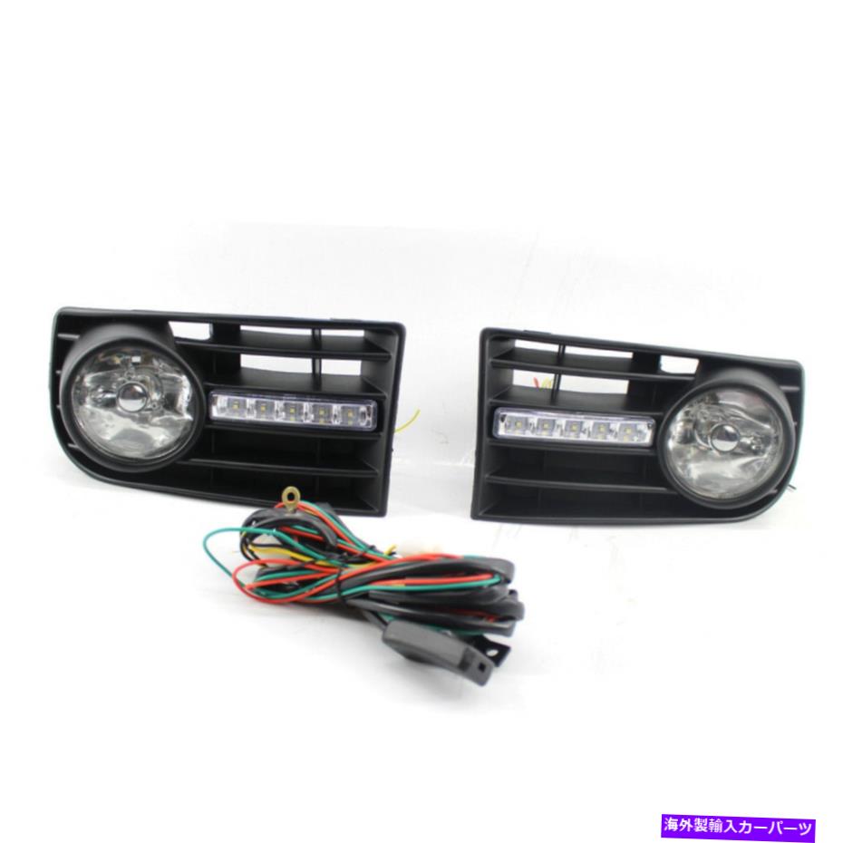 フォグライト カーグリルフォグライトLEDランプキットVWゴルフMK5ラビット03-09 US Editionに適しています Car GRILLE FOG LIGHT LED LAMP Kit Fit FOR VW Golf MK5 RABBIT 03-09 US Edition【並行輸入品】