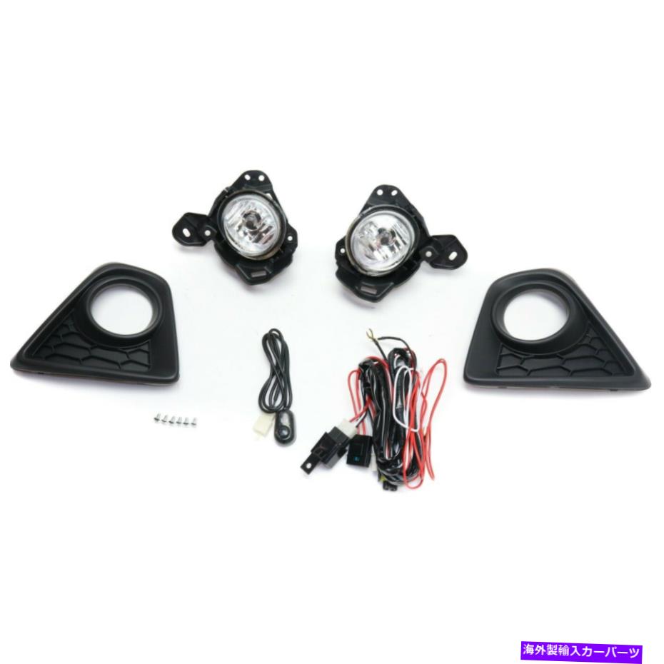 フォグライト 2013-2015のフォグライトマツダCX-5プラスチックレンズフロント2PC Fog Light For 2013-2015 Mazda CX-5 Plastic Lens Front 2Pc【並行輸入品】