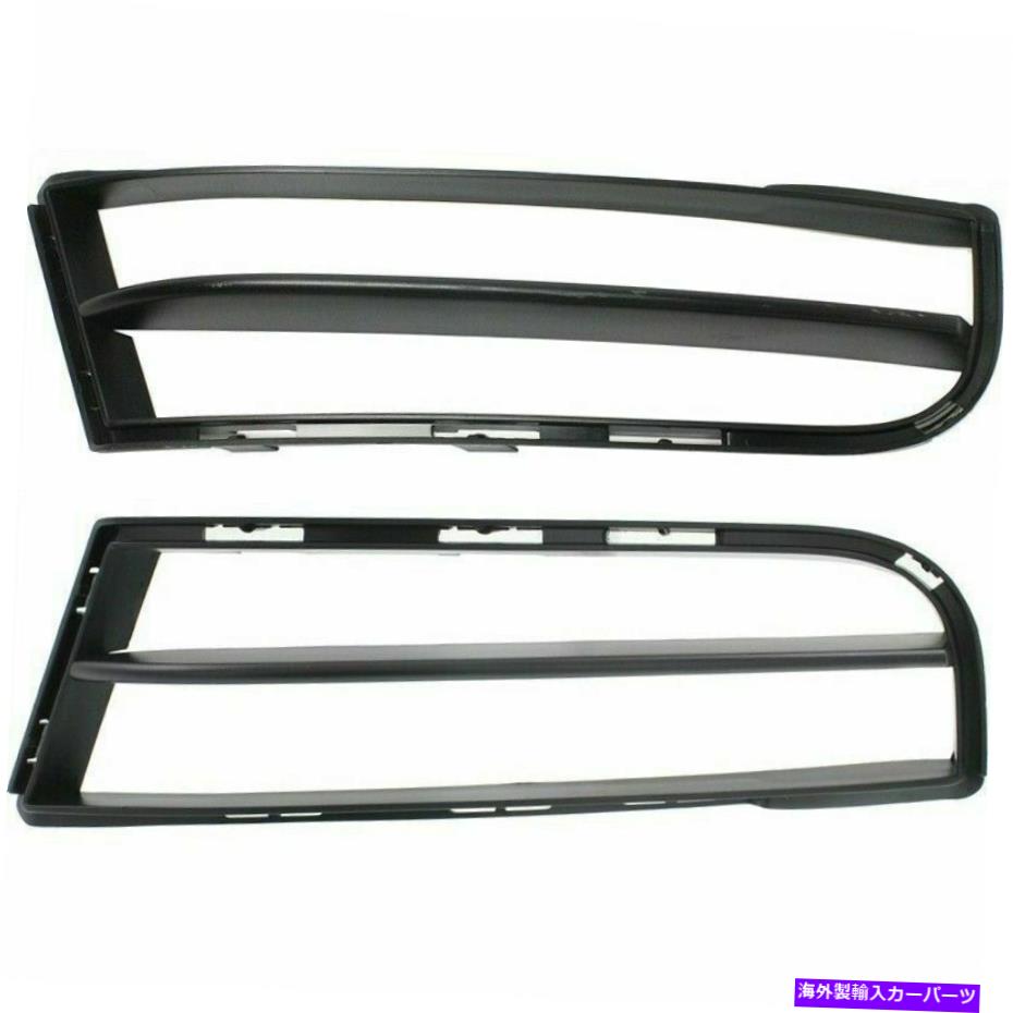 フォグライト 08-13 BMW 135i 2013 135ISセット2 LH＆RHテクスチャブラックの新しいバンパーグリル New Bumper Grille For 08-13 BMW 135i 2013 135is Set of 2 LH & RH Textured Black【並行輸入品】