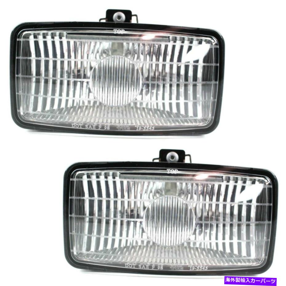 フォグライト 2000-03シボレーS10 LH＆RH XTREME W/ BULBSの2つのクリアレンズフォグライトのセット Set of 2 Clear Lens Fog Light For 2000-03 Chevy S10 LH & RH Xtreme w/ Bulbs【並行輸入品】