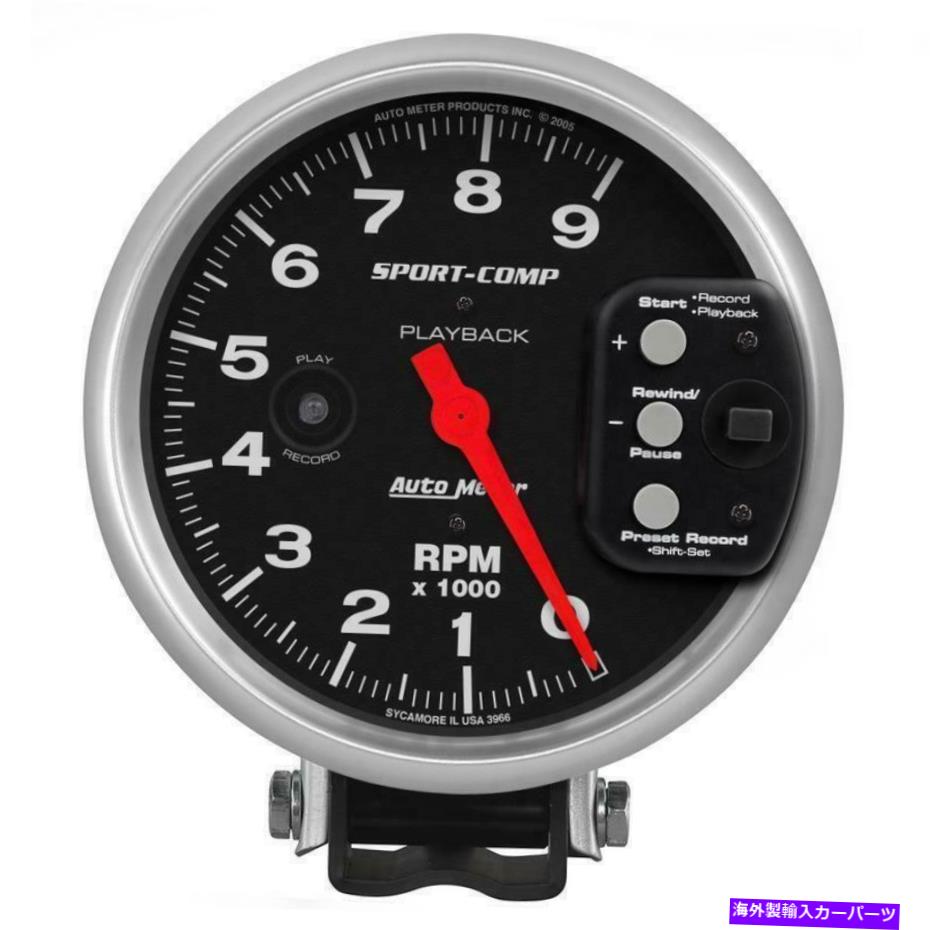 タコメーター 自動車3966タコメーターゲージゲージ、タコメーター、5 "、9k rpm、ペデスタルw/ rpm AutoMeter 3966 Tachometer Gauge GAUGE, TACHOMETER, 5" , 9K RPM, PEDESTAL W/ RPM【並行輸入品】｜Us Custom Parts Shop USDM