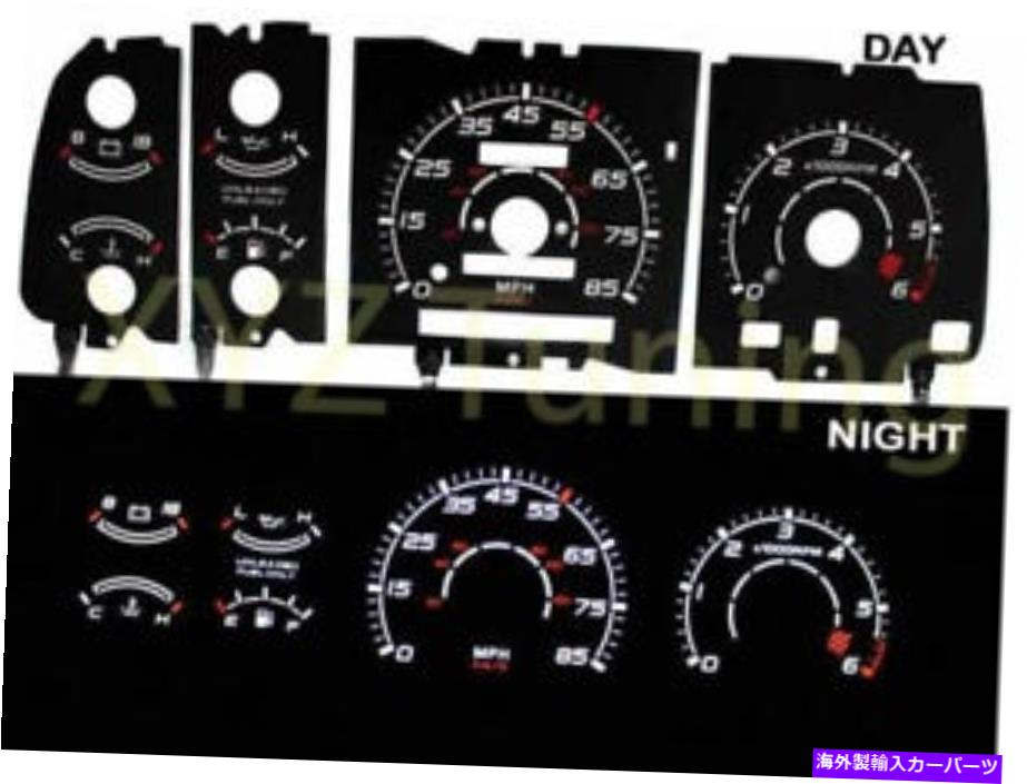 タコメーター ブラック91-94エクスプローラーw/タックホワイトインディグログローエルゲージ Black 91-94 Explorer w/Tach White Indiglo Glow El Gauge【並行輸入品】