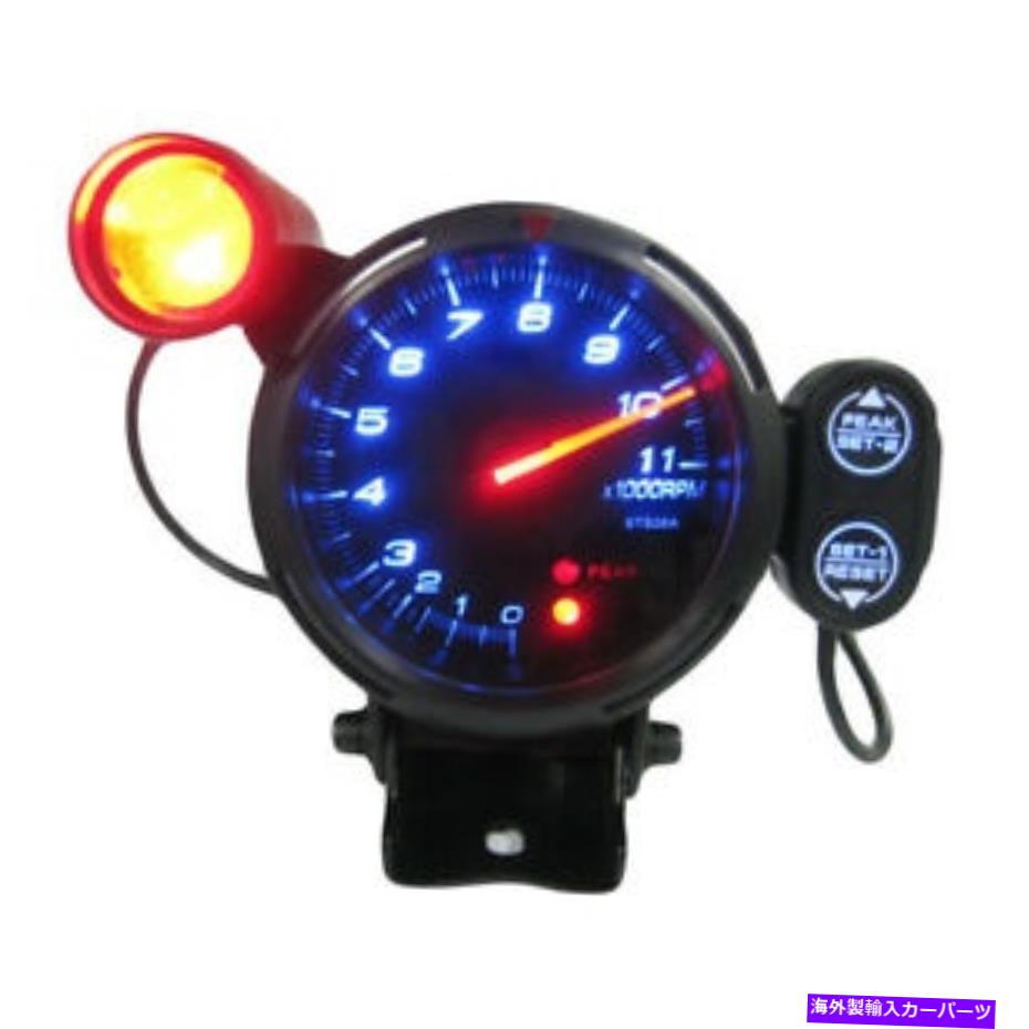 タコメーター タコメーターゲージキット11000 rpmメーター調整可能なシフトライトステッピングモーター Tachometer Gauge Kit 11000 RPM Meter Adjustable Shift Light Stepping Motor【並行輸入品】