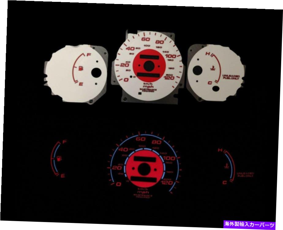 タコメーター 96-00ホンダシビックのレッドグローゲージフェイス（マニュアルトランスミッション）w/o rpm tach Red Glow Gauge Face For 96-00 Honda Civic (Manual Transmission) w/o RPM Tach【並行輸入品】