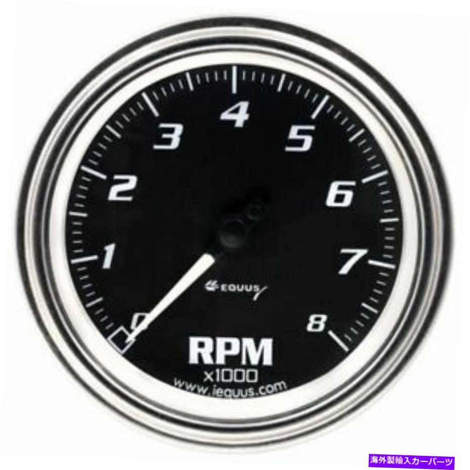 タコメーター エクウス3-3/8インチタコメーターブラック /クロムベゼルエクウス7068 0-8000 rpm new Equus 3 - 3/8 Inch Tachometer Black / Chrome Bezel Equus 7068 0-8000 RPM New【並行輸入品】