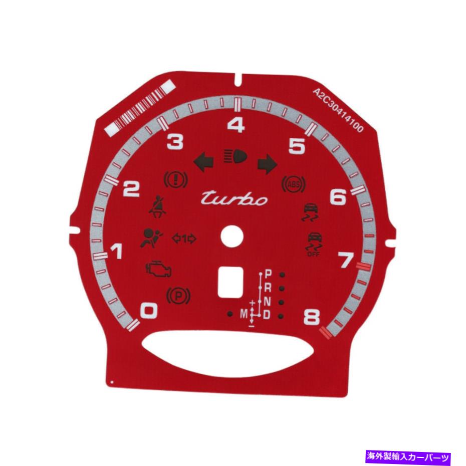 タコメーター カレラ991/カイエン958/パナメラ970ターボタコメーター8000rpm赤のゲージフェイス Gauge Face for Carrera 991/Cayenne 958/Panamera 970 Turbo Tachometer 8000rpm Red【並行輸入品】